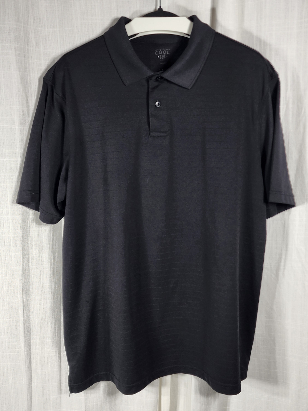Haggar Men's Black Polo - Short Sleeve Performance
